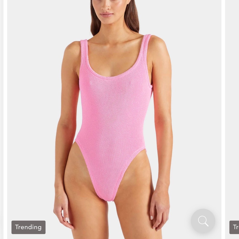 NWT 💖 Hunza G Squareneck bathing suit in bubblegum - Picture 12 of 16